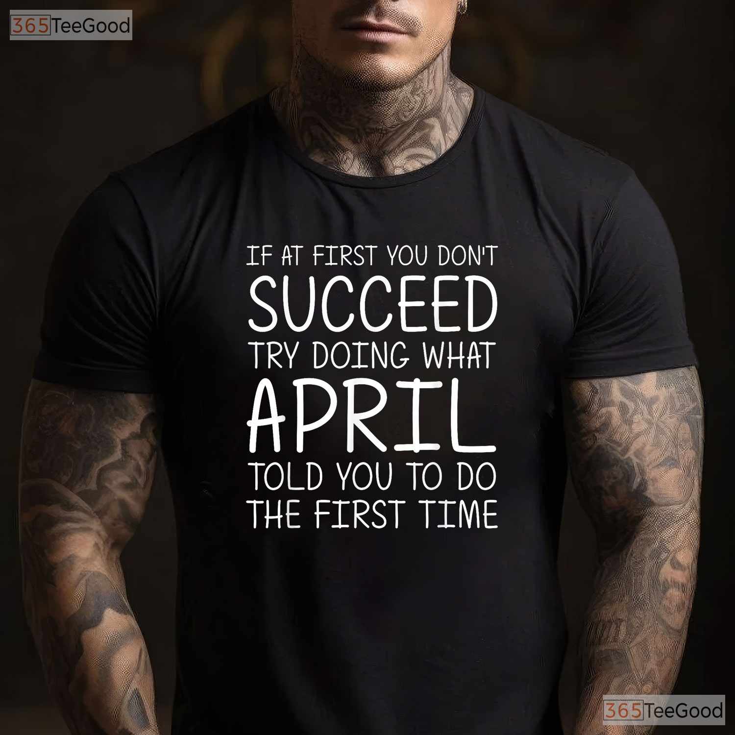 Personalized April Name T-Shirt - Custom Birthday Joke Tee - Funny April Gift For Men