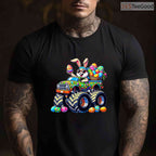 Easter Day Bunny Monster Truck Eggs T-Shirt Cool Rabbit Vehicle Toddler Shirt