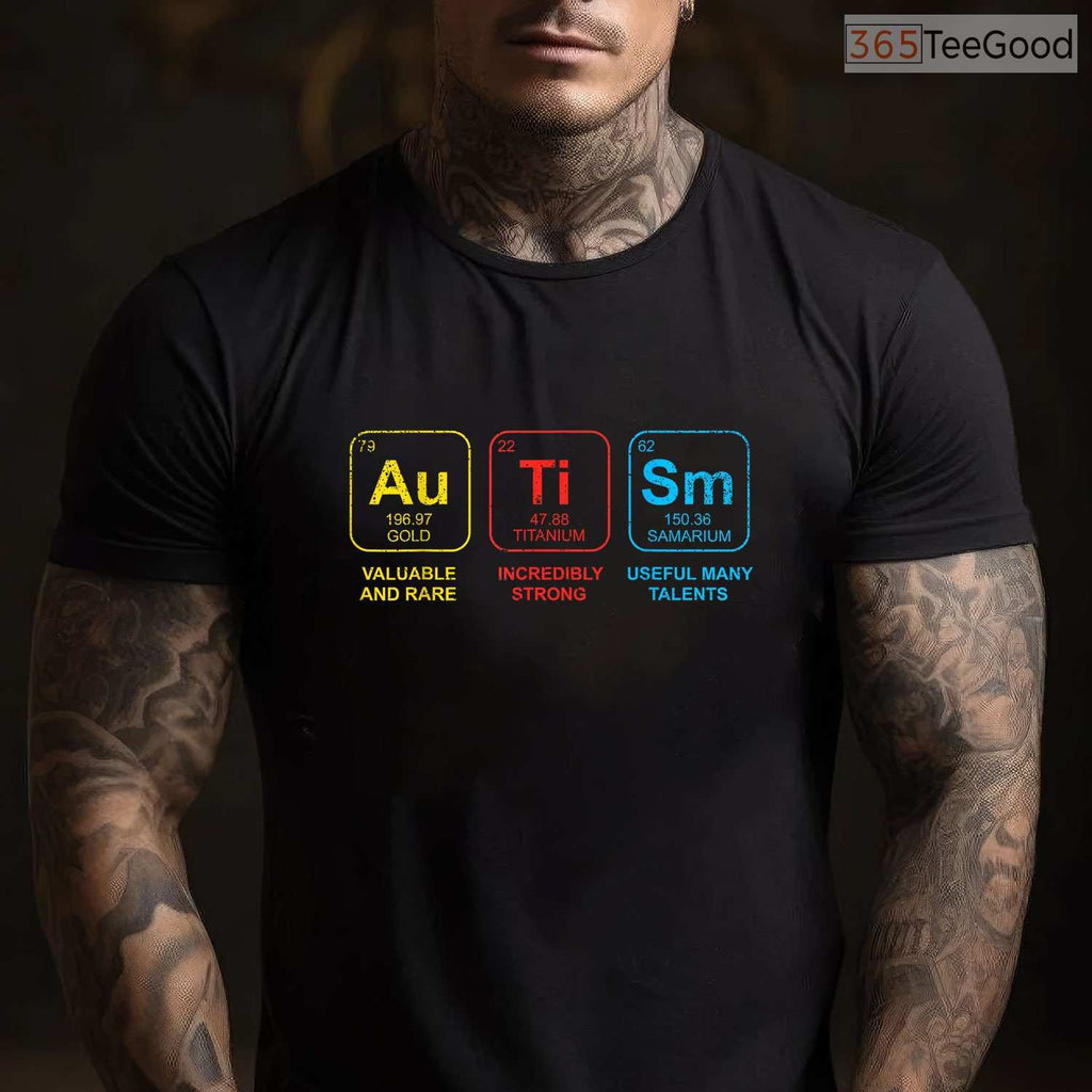 Periodic Table Elements Autism Shirt April Awareness ASD Science T-Shirt