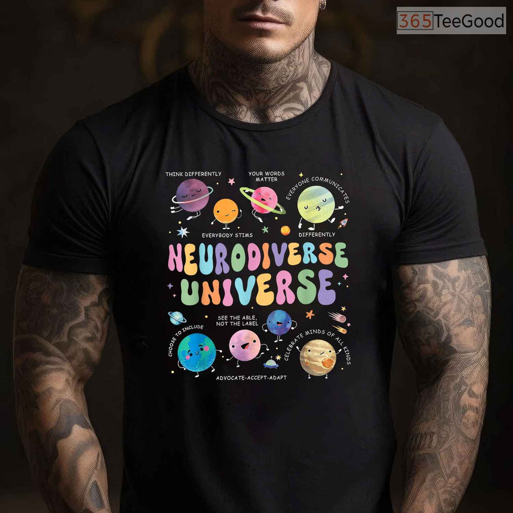 Accept T-Shirt Autism Awareness April Acceptance Inclusion Neurodiversity