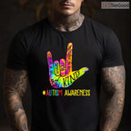 Be Kind ASL Love Sign Language Hand Autism Shirt April Awareness Tie Dye