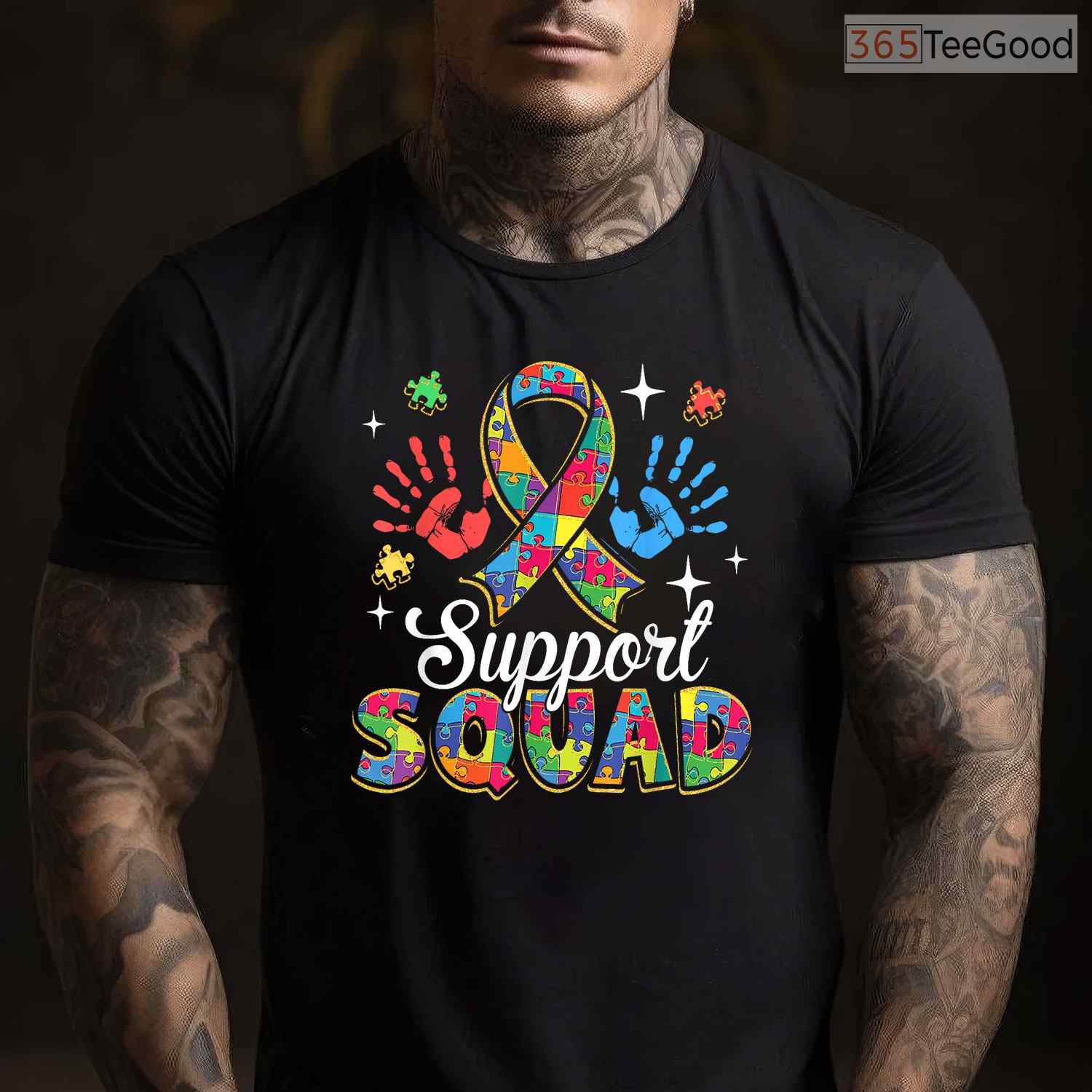 Autism Awareness Autism Support Squad Family T-Shirt April Month Apparel
