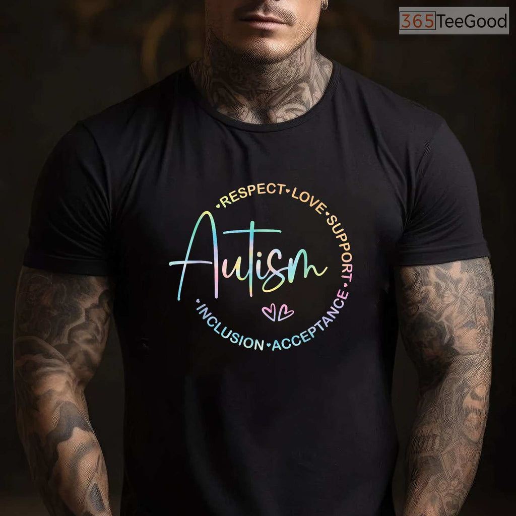 Respect Love Support Autism Awareness Month Women Men Shirt April T-Shirt