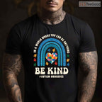 Be Kind Autism Awareness Puzzle Heart Rainbow Shirt April Men Women Kids T-Shirt