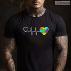Love Heart Puzzle Acceptance Men Women Kids Autism Shirt April Awareness T-Shirt