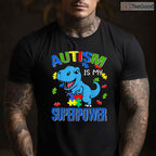 Autism Is My Superpower Kids Boys Shirt April Awareness Month Superhero T-Shirt