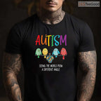 Autism Awareness Cute Owl Color Puzzles Shirt April Kids Support Gift T-Shirt