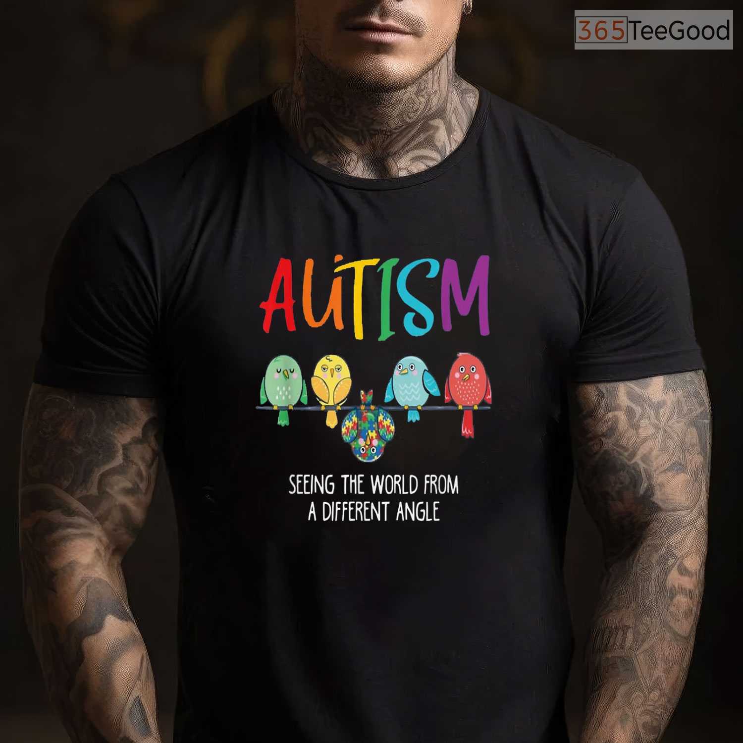 Autism Awareness Cute Owl Color Puzzles Shirt April Kids Support Gift T-Shirt