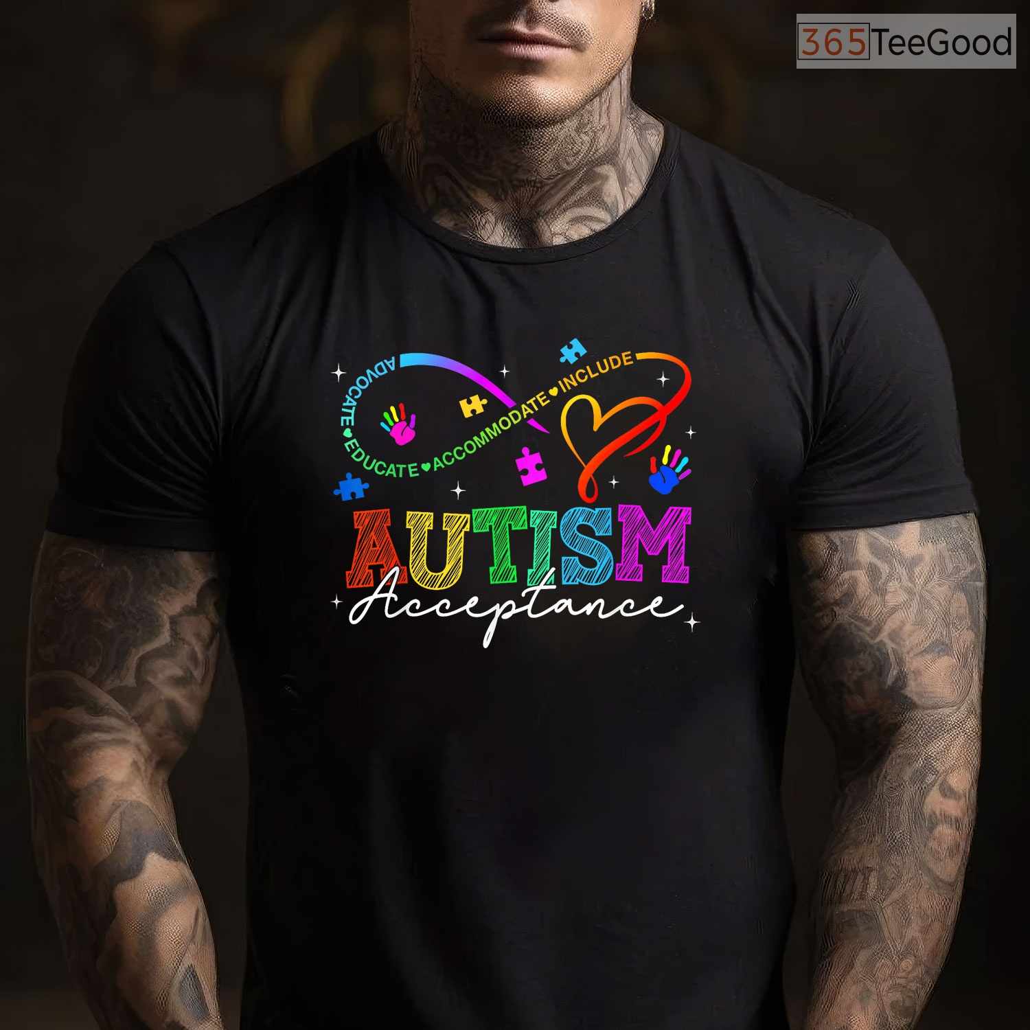 Neurodiversity Autism Awareness Rainbow Infinity Symbol Shirt April T-Shirt