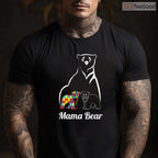 Autism Awareness Mama Bear Mom Autistic Child Shirt April Support Women T-Shirt
