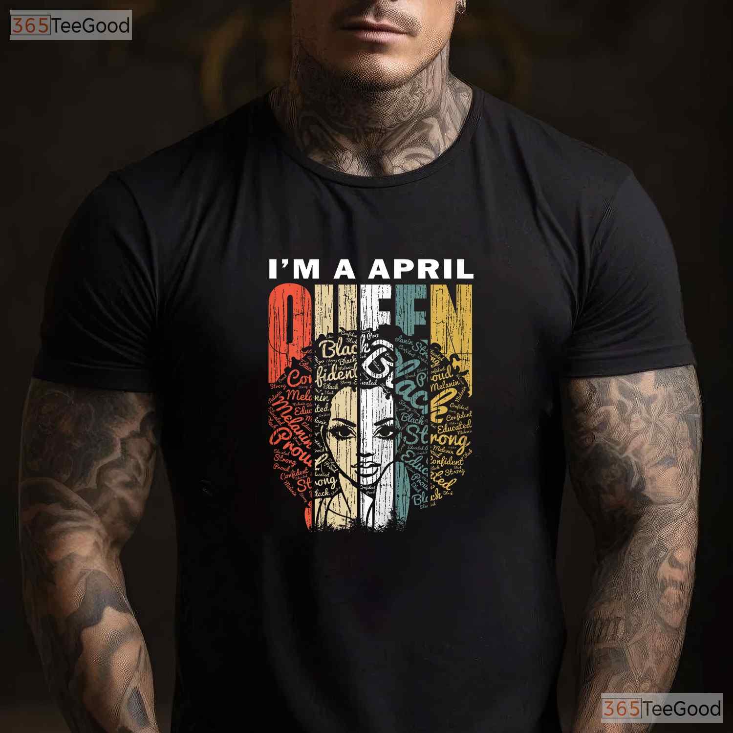 Queens Are Born In April T-Shirt - Taurus Birthday Gift For Girls - Zodiac Shirt