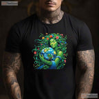 Green Mother Nature Earth Day T-Shirt Earth Mother Planet Nature Goddess Graphic