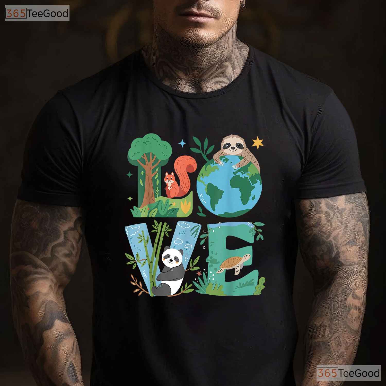 Love Earth Day Planet 2026 Anniversary T-Shirt Environmental Animals Awareness Tee