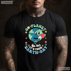 Cute Go Planet Its Your Earth Day 2026 T-Shirt Teacher Kids Groovy Retro Flower