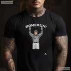 Funny Homerun Baseball Football Mash Up T-Shirt Sports Humor Novelty Apparel