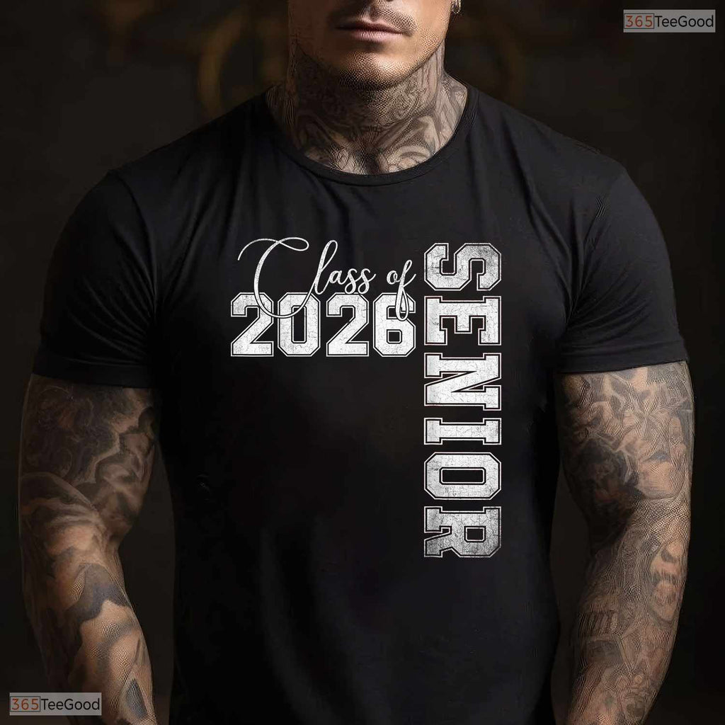 Classic Senior 26 Graduate Class of 2026 Graduation T-Shirt For High School