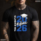Officially Done Class Of 2026 Graduation Shirt For Her Him And Grad Seniors