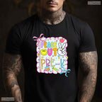 Trendy Peace Out Pre-K Kid Girl Last Day Of School Bow Coquette T-Shirt