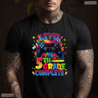 Gamer Level 5th Grade Complete Gaming Graduation Last Day Of School T-Shirt