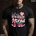 Cute Little Miss 5th Grade Grad 2026 Girls Kids Graduation Ceremony T-Shirt