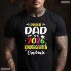 Loving Proud Dad Class Of 2026 Kindergarten Graduate Kids Celebration T-Shirt
