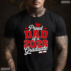 Awesome Proud Dad Of A Class Of 2026 Graduate Senior Graduation Day T-Shirt