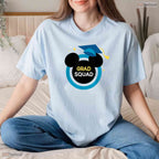 Magical Theme Cartoon Mouse Grad Squad Graduation Family Matching T-Shirt