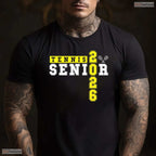 Athletic Tennis Senior Night Tennis Senior 2026 Graduation Day Party T-Shirt