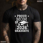 Cute Proud Mom 2026 Graduate High School Graduation Family Matching T-Shirt