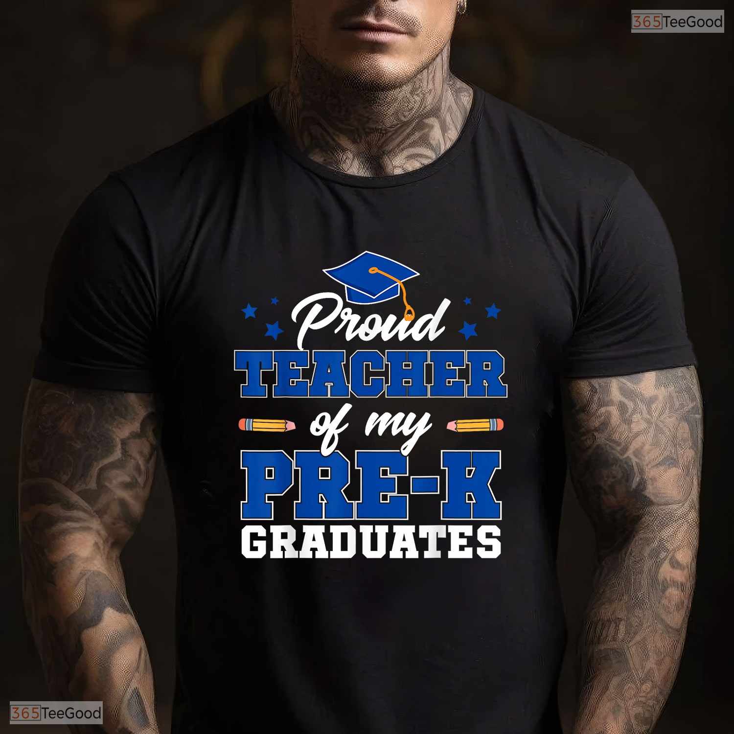 Dedicated Proud Teacher Of My Pre-K Graduates Early Education Ceremony T-Shirt