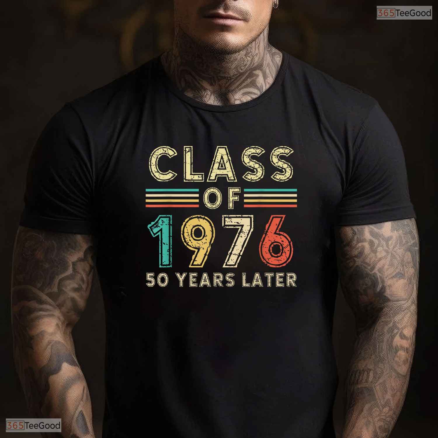 Vintage 50th Class Of 1976 Reunion Alumni Graduation Anniversary Party T-Shirt