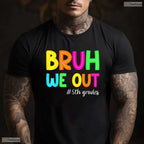 Retro Bruh We Out 5th Graders Fifth Grade Graduation Class Of 2026 T-Shirt