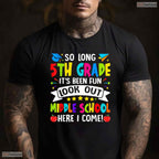 Awesome So Long 5th Grade Graduation Middle School Here I Come Kids T-Shirt