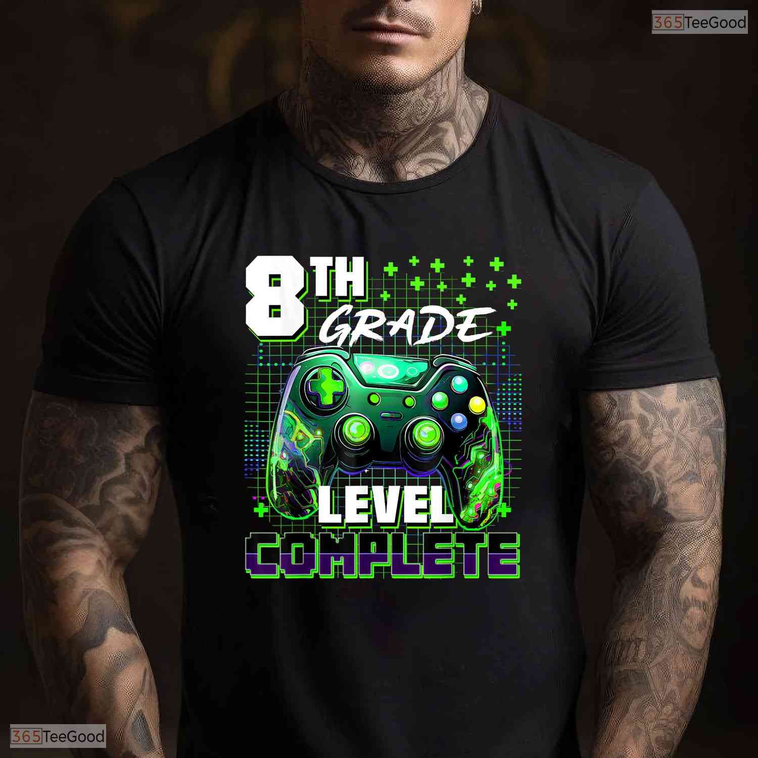 Video Gamer Controller Eighth 8th Grade Level Complete Graduation Boys T-Shirt