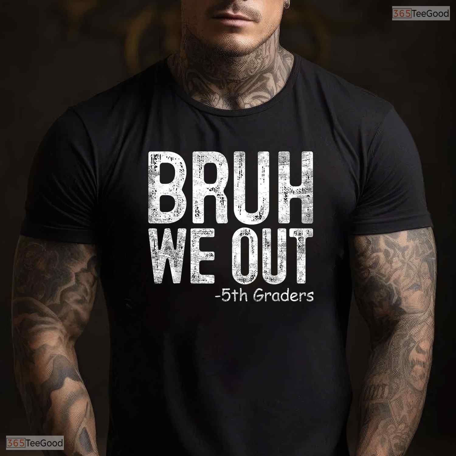Trendy Bruh We Out 5th Graders Fifth Grade Graduation Class Of 2026 T-Shirt