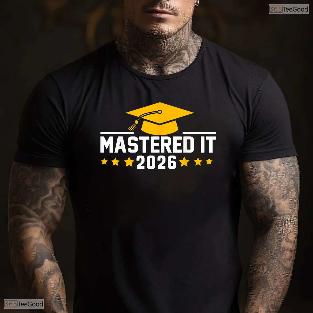Official Masters Degree Graduation Mastered It 2026 University T-Shirt