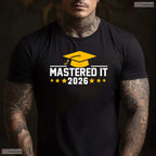 Official Masters Degree Graduation Mastered It 2026 University T-Shirt