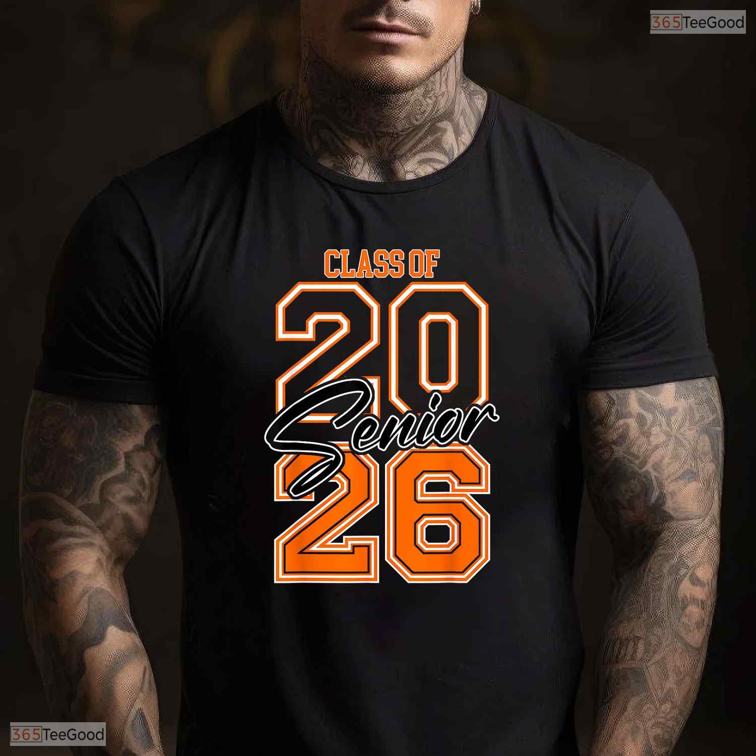 Trendy Class Of 2026 Senior Graduation Orange Vibes Retro Aesthetic T-Shirt