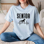 Senior 2026 Equestrian Heartbeat Design Class Of 26 Horse Lover Grad T-Shirt
