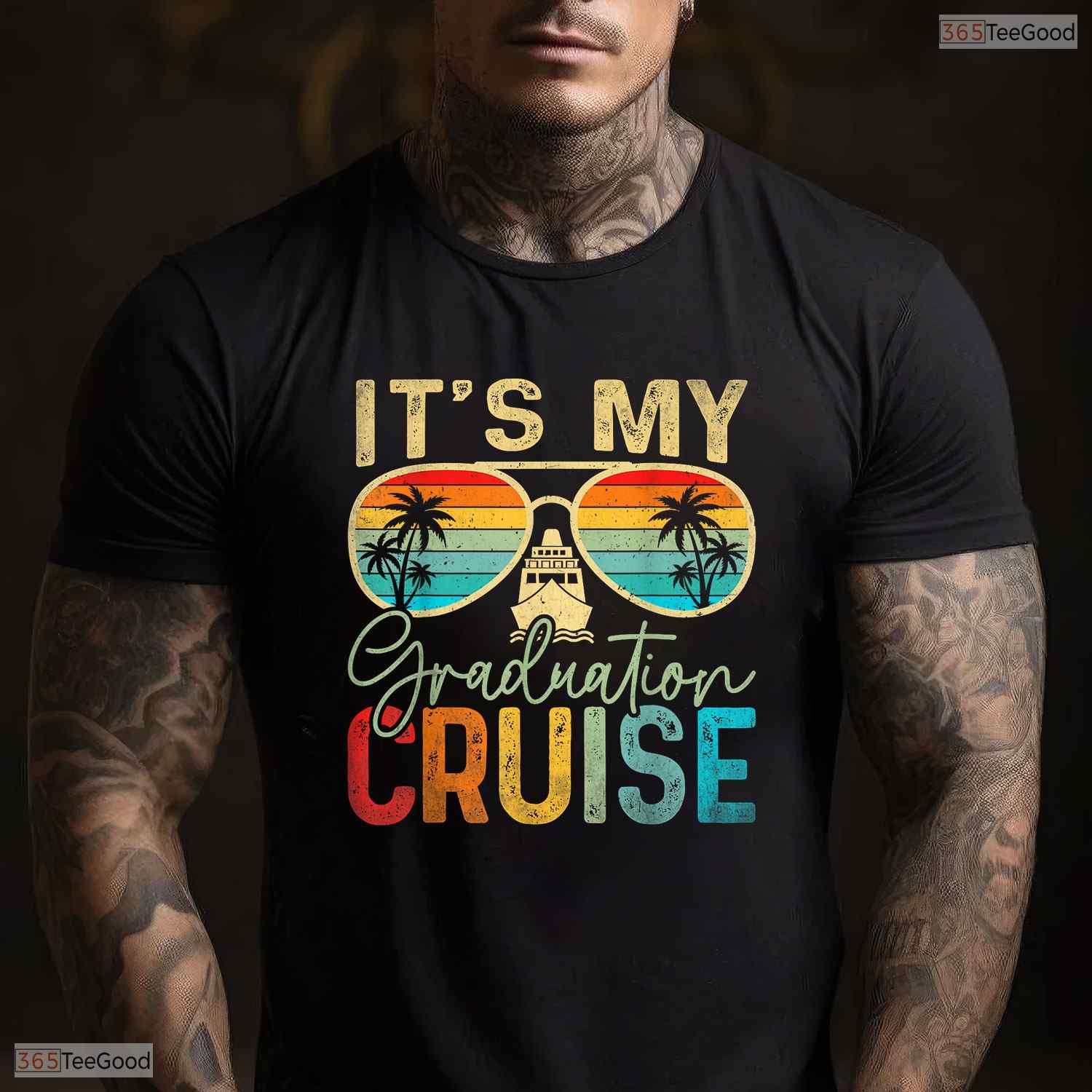 Tropical It Is My Graduation Cruise Trip Cruise 2026 Senior Vacation Sea T-Shirt
