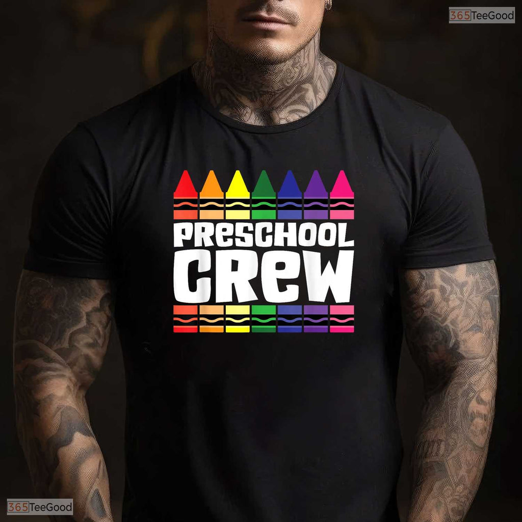 Awesome Preschool Crew Pre-K Tribe Back To School Teacher Student Matching T-Shirt