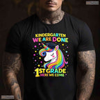 Magical Cute Unicorn Kindergarten Graduation First Grade Ready Girls Party T-Shirt