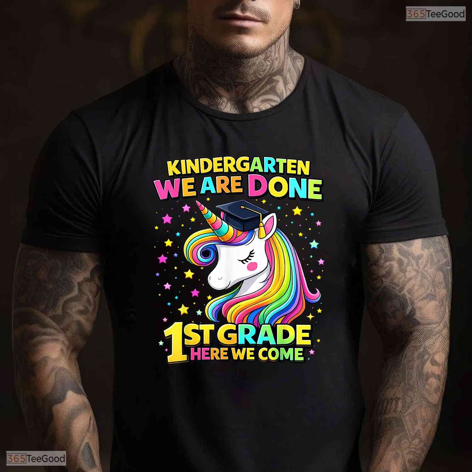 Magical Cute Unicorn Kindergarten Graduation First Grade Ready Girls Party T-Shirt