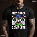Video Gamer Preschool Level Complete Class Of 2026 Pre-K Graduation Boys T-Shirt