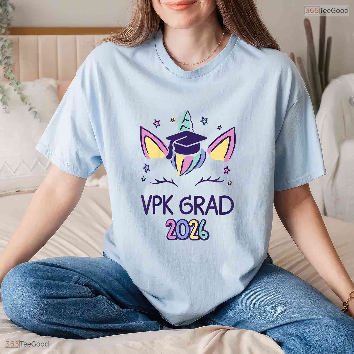 Cute Kids VPK Graduation Magical Unicorn VPK Grad Girl 2026 Celebration T-Shirt