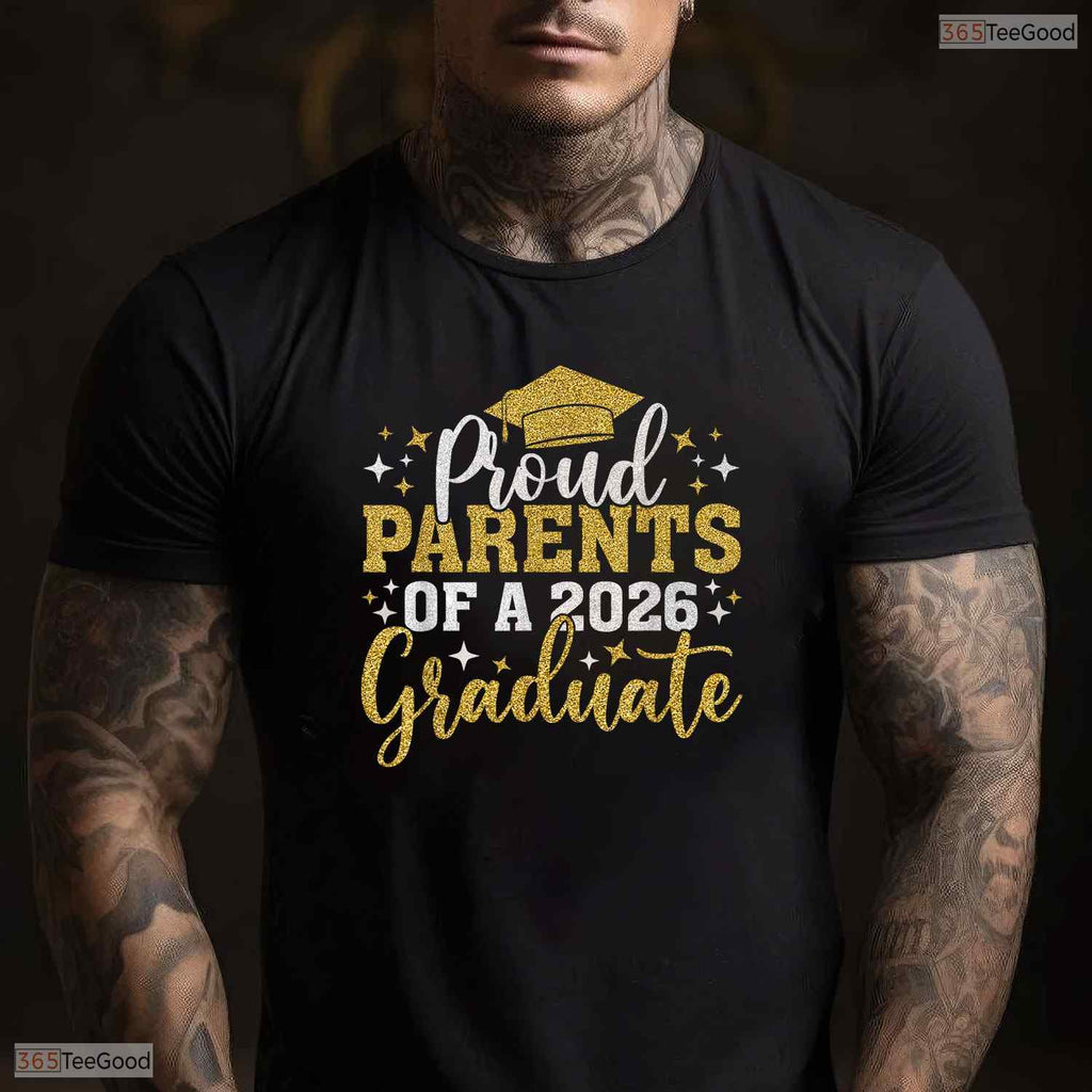 Supportive Parents Senior 2026 Proud Parents Of A 2026 Graduate Family Day T-Shirt