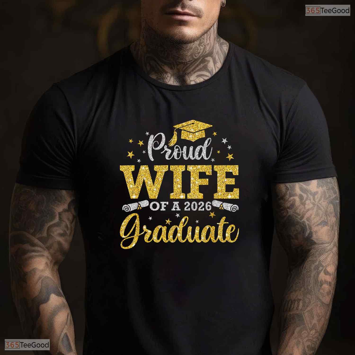 Loving Proud Wife Of A 2026 Graduate Senior 2026 Graduation Gifts For Him T-Shirt