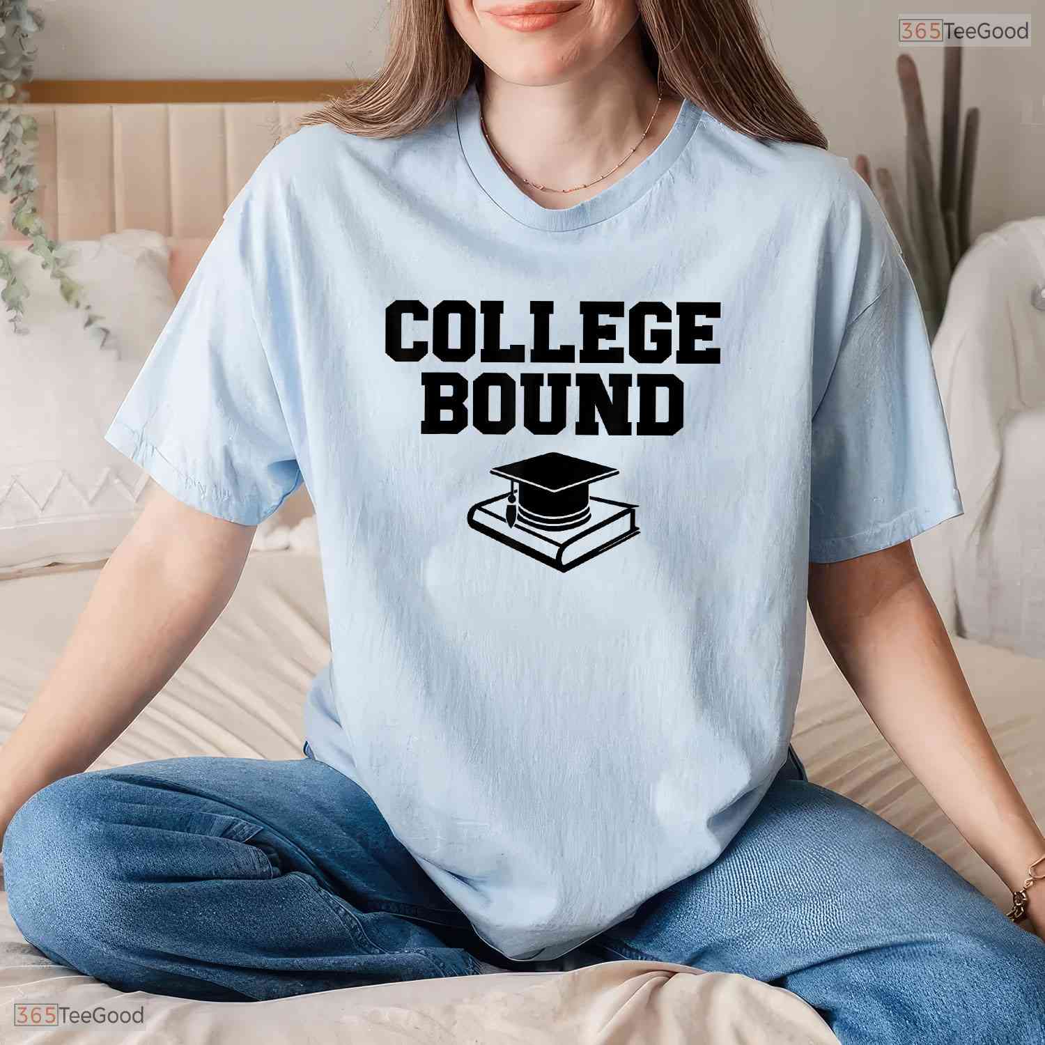 Inspiring College Bound Graduate Keepsake High School Graduation Ceremony T-Shirt