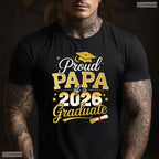 Supportive Proud Papa Of A Class Of 2026 Graduate Senior Graduation Event T-Shirt