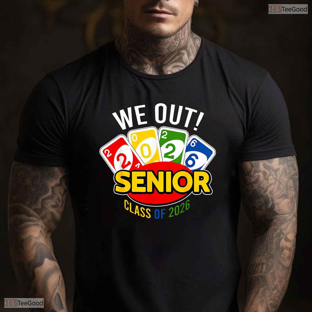 Hilarious We Out Senior Class Of 2026 Graduation Party Farewell Celebration T-Shirt